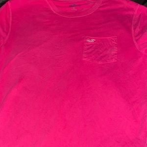 Plain pink tee from hollister